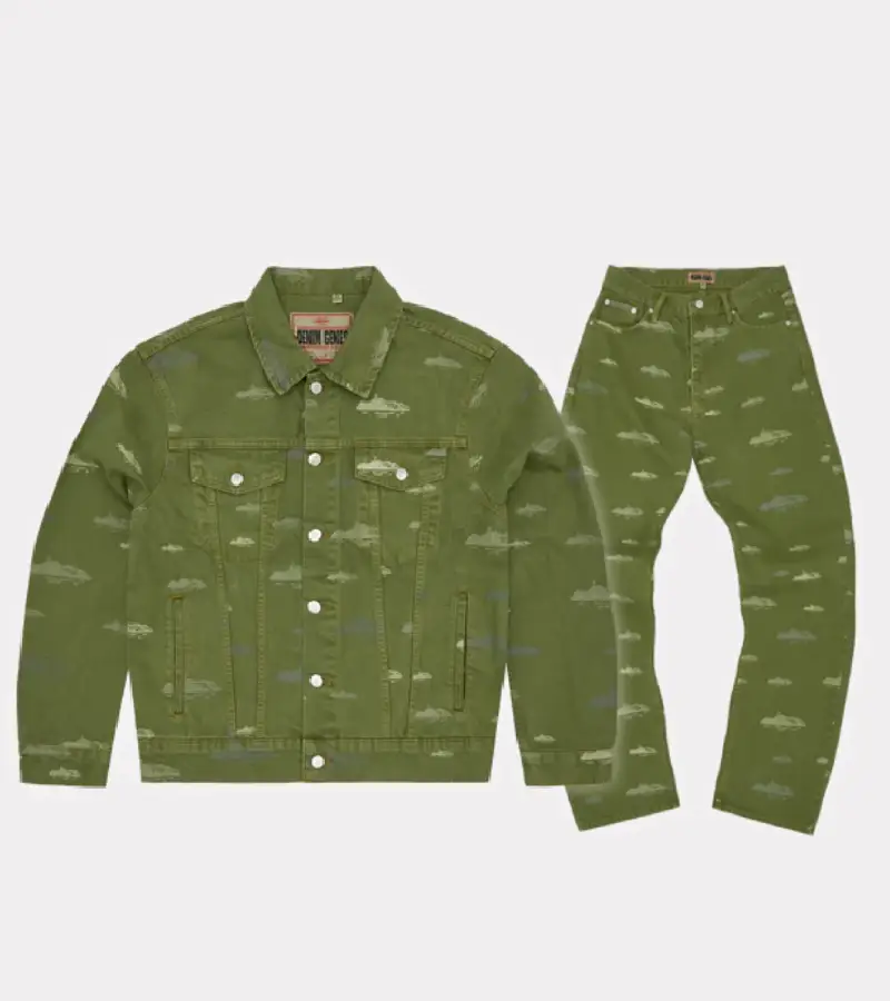 Corteiz Alcatraz Pattern Khakhi Tracksuit Corteiz Alcatraz Pattern Khakhi Tracksuit
