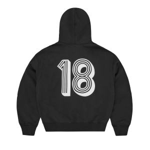 GHINI ZIP HOODIE [BLACK]